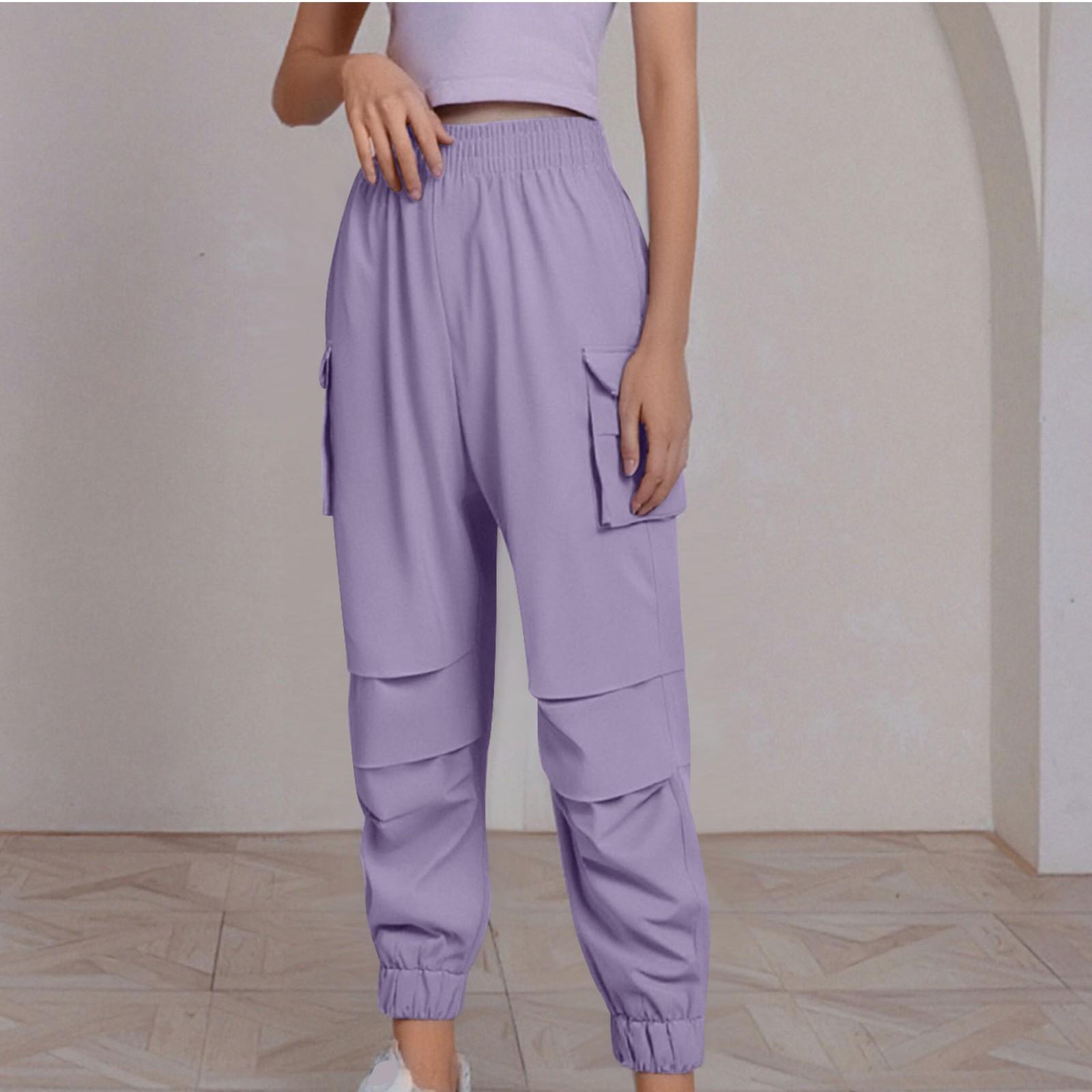 

Женские модные повседневные летние однотонные рабочие брюки с несколькими карманами XL