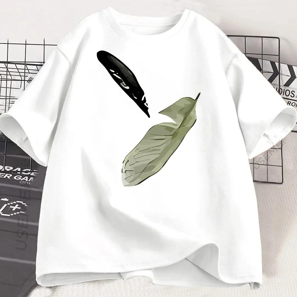 "Star" Print T Shirt  Crew Neck Comfortable Short Sleeve Tshirt Summer Cute Pullover Girls Boy T-Shirt  Women Clothing Tops