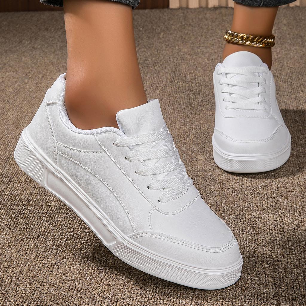 Spring and Autumn new student sports flat-soled casual shoes thick-soled heightening board shoes