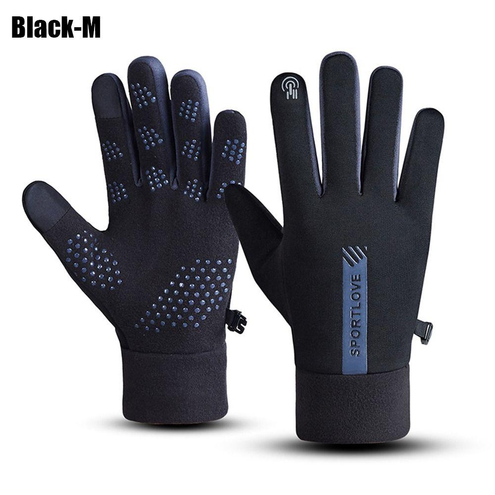 Outdoor Touch Screen Riding Cycling Cold Proof Windproof Full Finger Mittens Winter Gloves