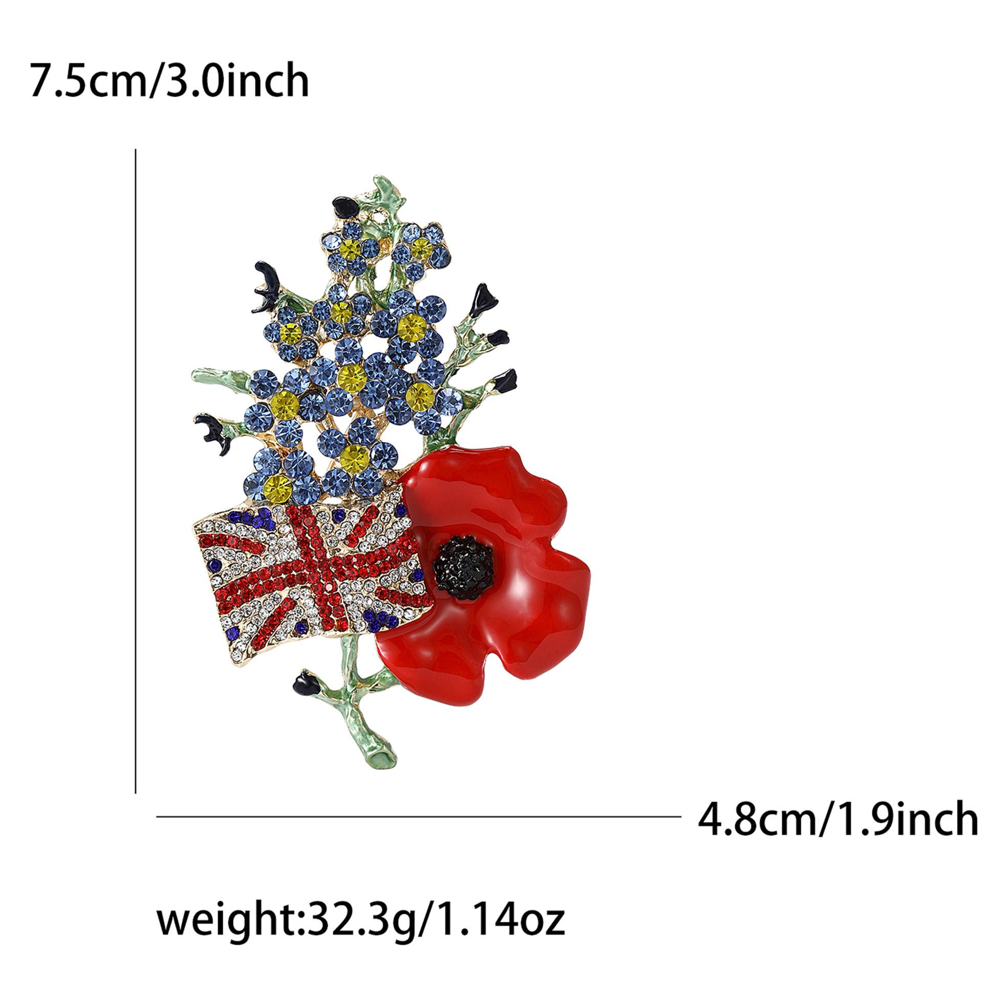 

Креативные стразы Юнион Джек Мак Брошь Универсальная мода Мужская и женская одежда Брошь Украшение Булавка