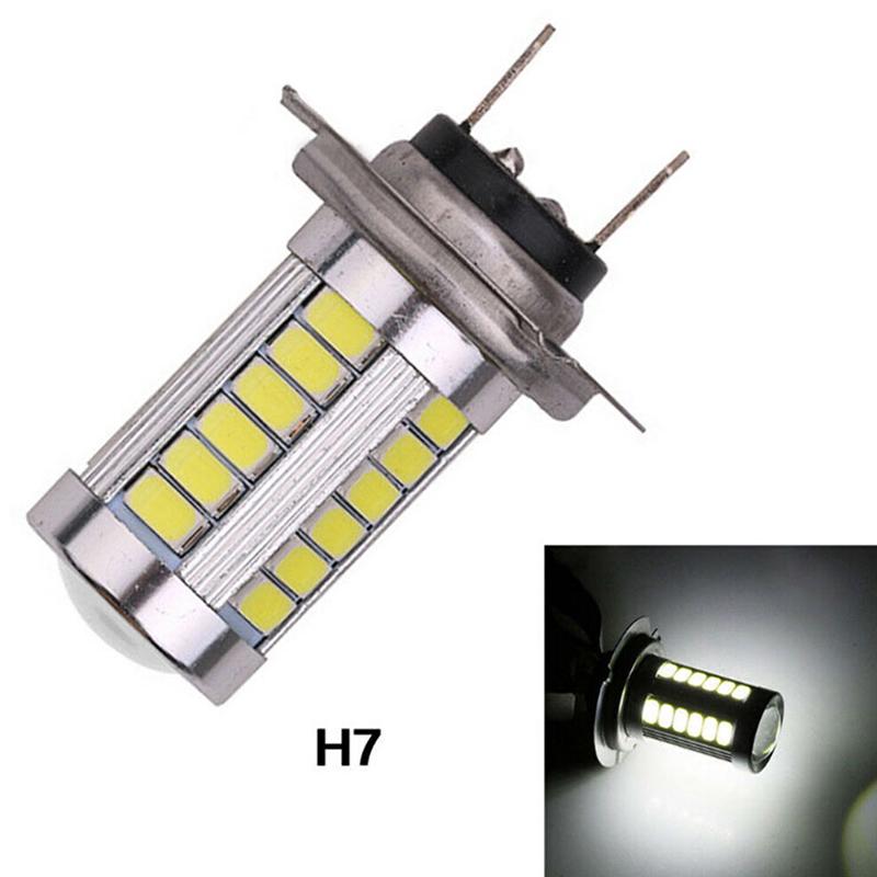 1Pc H7 5630Smd White 660Lm 33 Led Light Car Fog Head Light Driving Bulbs