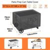 Outdoor Grill Cart Cover Grill Cart Dust Cover For BBQ Oxford Fabric Cloth Waterproof Protector With Handles For Lawn Barbecue