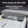 For Avatr 06 2025 2026 Car Front And Rear Air Conditioning Vents Titanium Alloy Protective Covers Interior Upgraded Parts