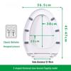 Miling Försärkt V-formad Universell Toalettsits