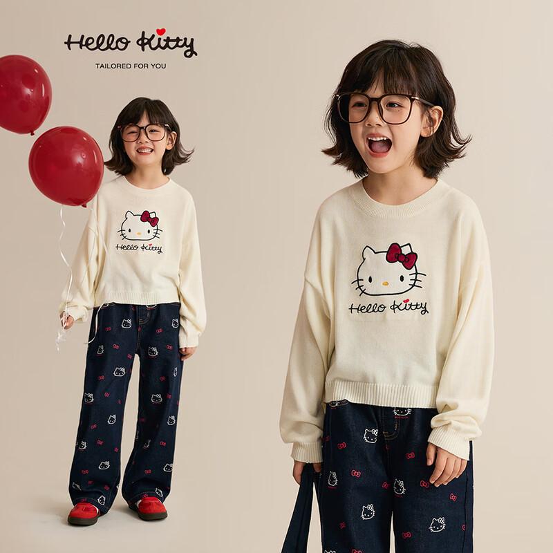 Девочкин джемпер с аппликацией Hello Kitty L
