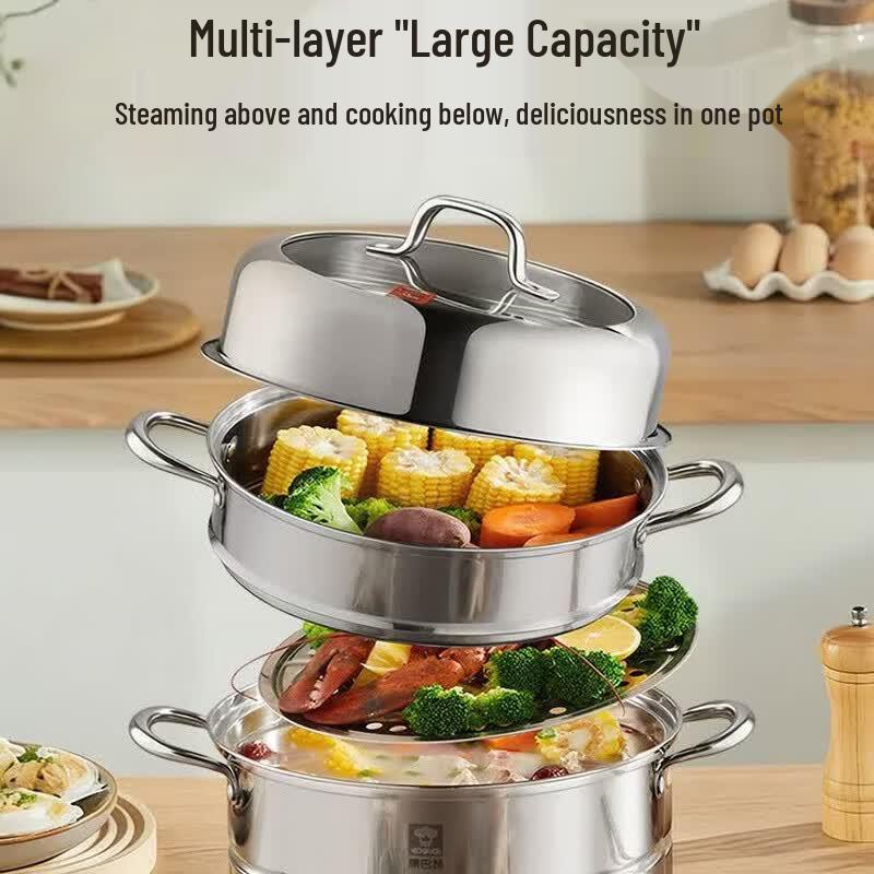 Kangbach 304 Stainless Steel Double-Layer Steamer Pot