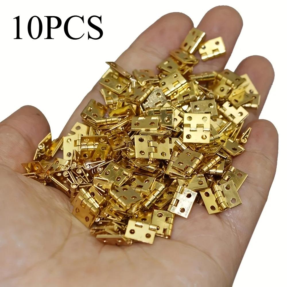 

10/20/50 шт. Мини-медные петли с винтами для самодельных деревянных коробок и шкафов 10pcs