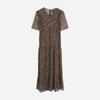 Frill Point Pattern Dress  T256mop157w 