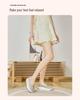 Cross-border Songgao Height-Increasing Plus Size Genuine Leather Bean Shoes for Women