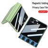 Samsung Z Flip7 Anti-Peep Full Coverage Magnetic Case with Foldable Screen Hinge Protection