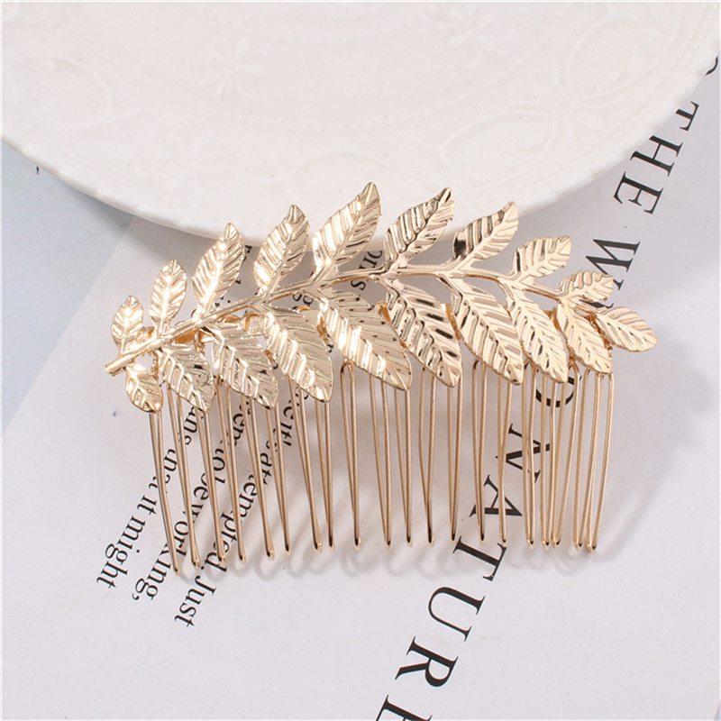 Comb Hair Accessories Leaf Hair Plug Clip Updo Hairpin Wholesale Comb Hair Women Duckbill Comb Bangs Korean Hair Hairpin Top Clip