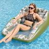 Inflatable Pool Floats for Adult, Heavy Duty Floating Lounge Chair, Swimming Pool Hammock Seat with Cup Holder for Summer Party, Lake Beach