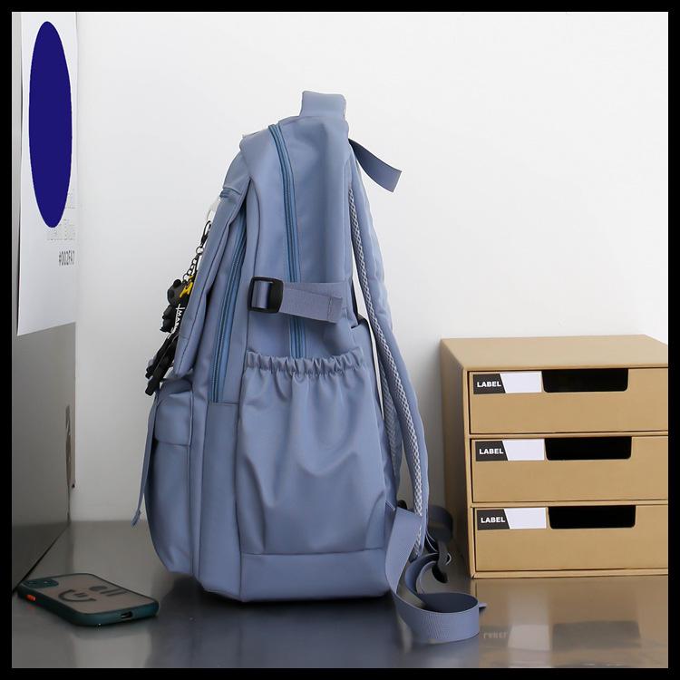 2023 Trendy Nylon Korean-Style Backpack for College Students: Large Capacity Men's and Women's Casual Travel Bag.