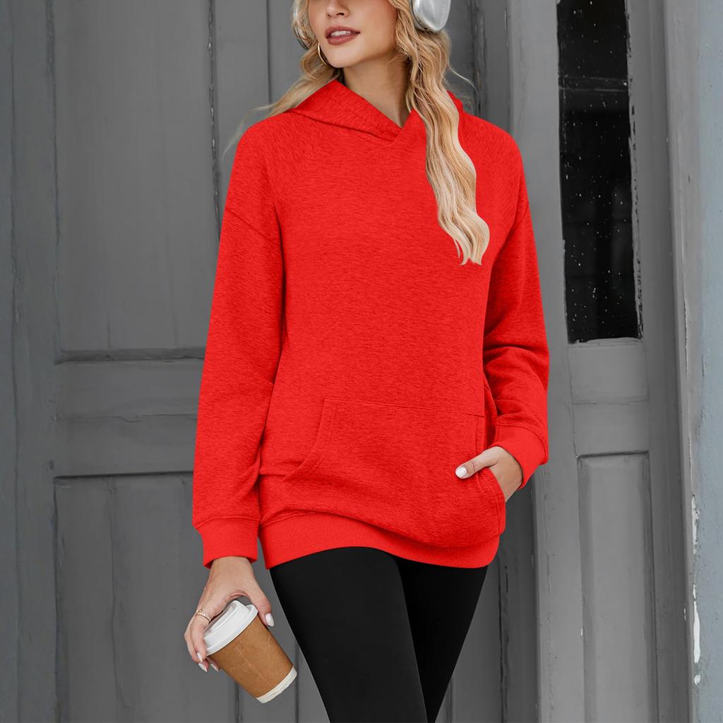 Women's Solid-color Fashionable Long-sleeved Top