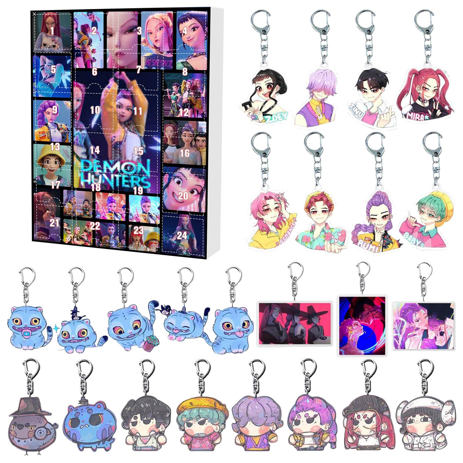 

Календарь ожидания включает 24 рождественских украшения. Календарь прибытия Обратный отсчет до Рождества One Size красный