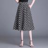Summer New Fashion Elegant High Waist Wide Leg Pants Women Print Letter Pockets Loose Casual Straight Thin Casual Skirts