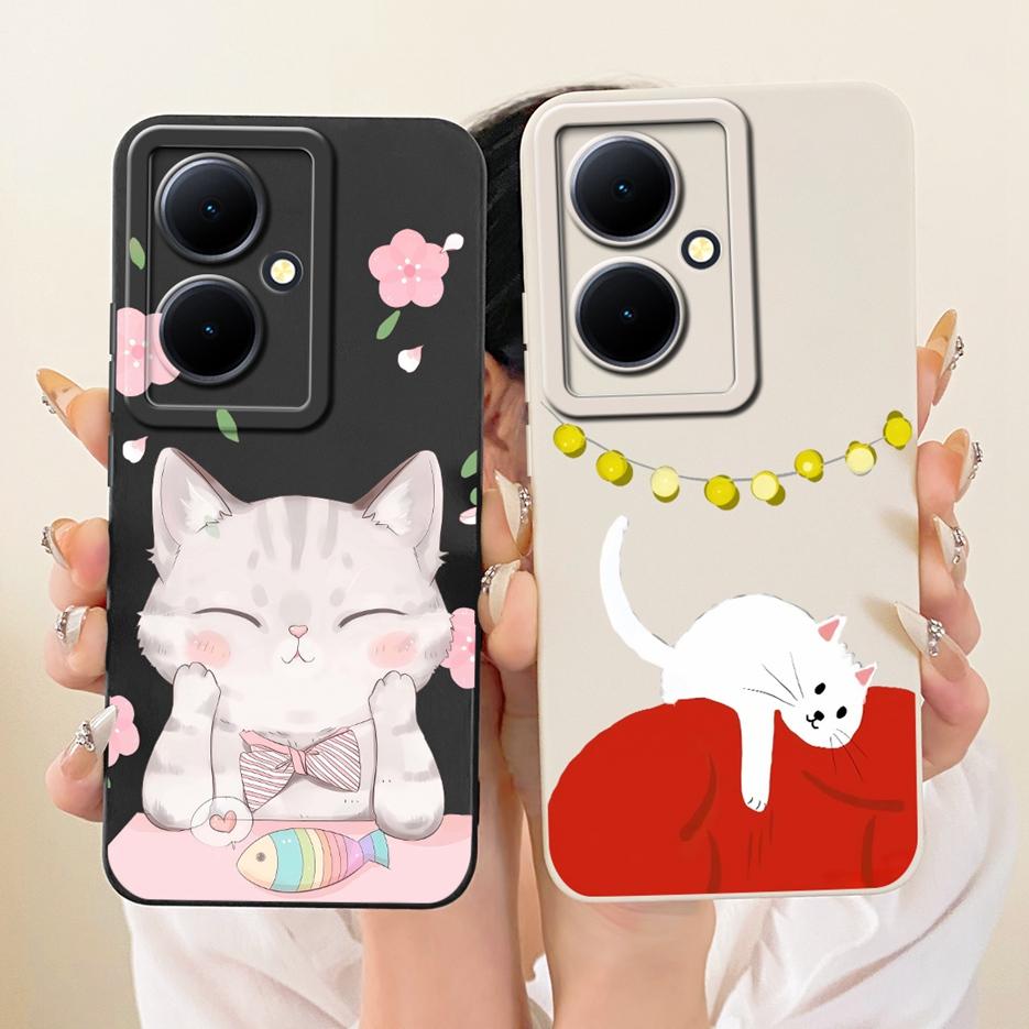 For Vivo V29 Lite Case V2244 Cute Rabbit Cartoon Cover Soft TPU Phone Case For Vivo Y78 Plus VivoY78 + 5G V2271A Back Cover Bags