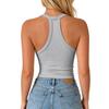 Women's V-Neck Camisole with Built-in Bra Pads for Layering or Standalone Wear