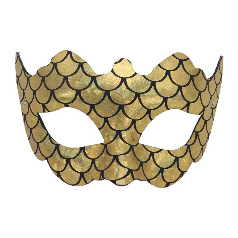 Iridescent Mask Lightweight Party Performance Prop Women Costume Mask Mystical Fish Scale Mask For Themed Parties Prom
