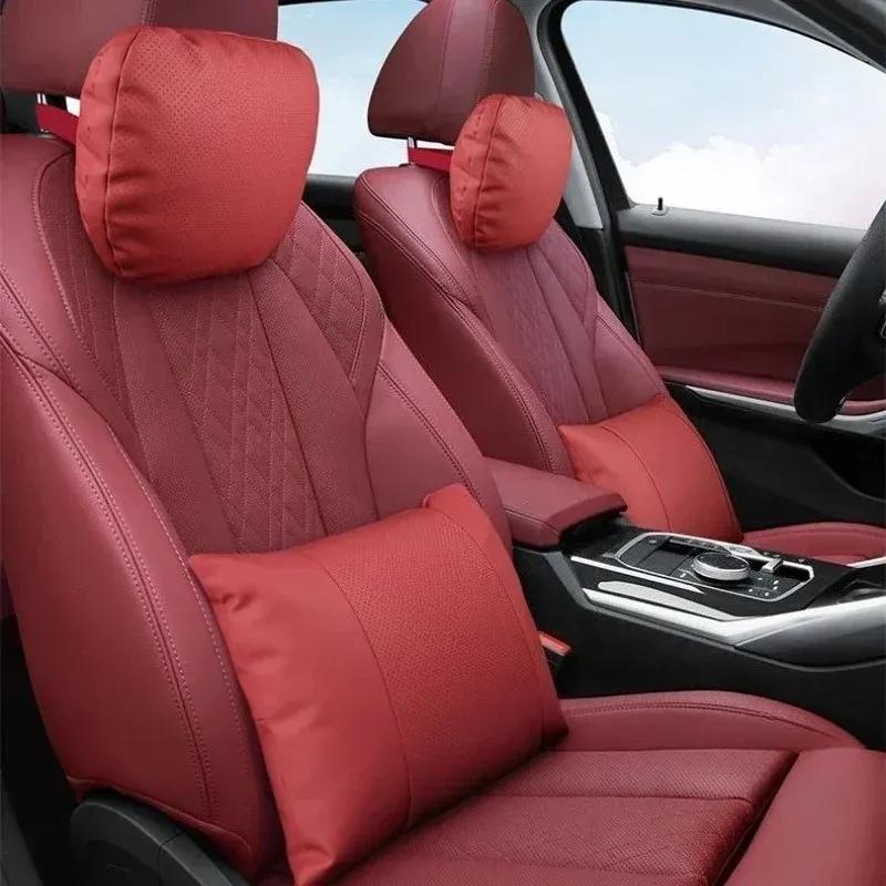 Car Neck Pillow For Hongqi HS7 HS5 H7 H9 E-HS3 H5 HS3 L9 HQ9 E115 EH7 Headrest Lumbar Support Seat S Class Soft Neck Pillow
