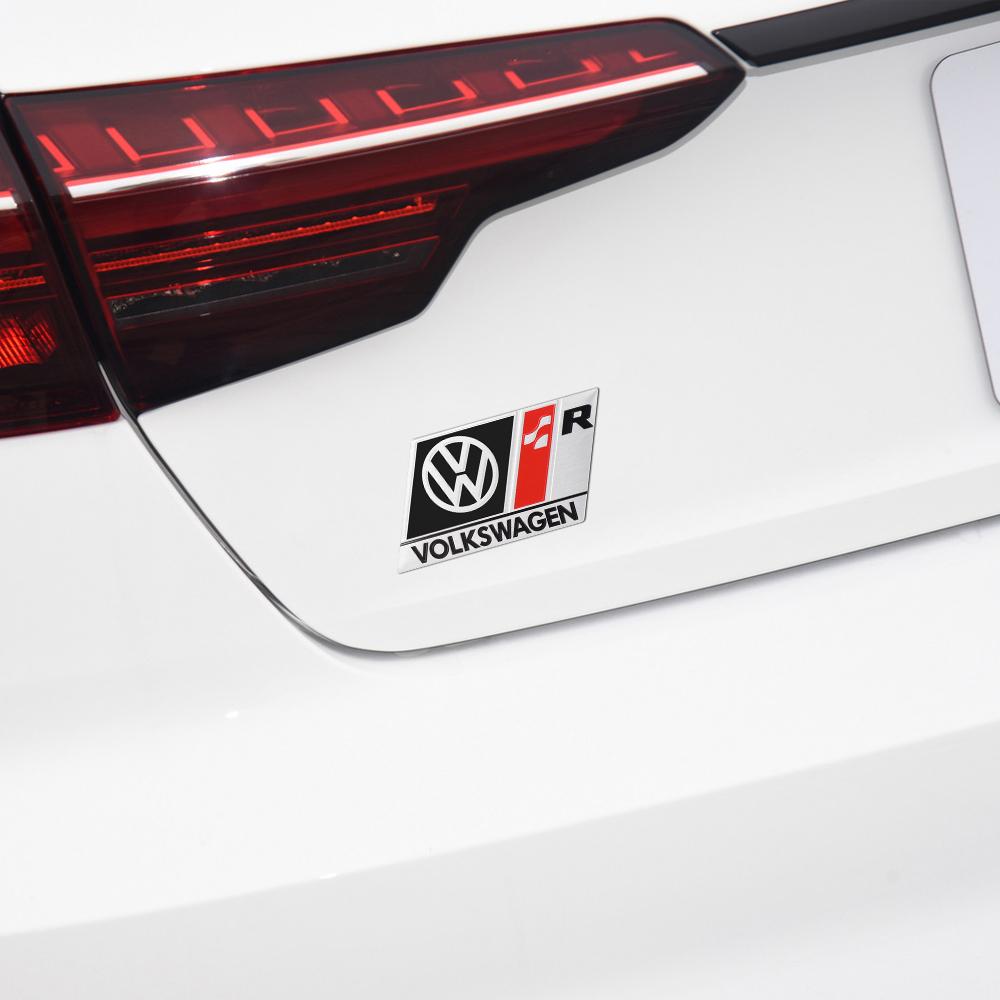BIG1 Aluminum Car Badge Body Trunk Window Decoration Sticker For Volkswagen VW Polo Tcross Tiguan Passat Sharan Golf Scirocco Touran