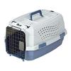 AmazonBasics Pet Carrier Double Door for Ultra Small Dogs and Cats Up To 5kg S Size Width 32 X Depth 48 X Height 25cm Gray Blue
