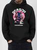 Dragon Print Casual hoodie-Casual Pullover Sweatshirt - Cozy Polyester Pullover with Drawstring