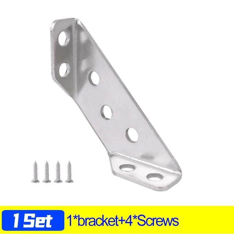 

30/1 комплект угловых кронштейнов из нержавеющей стали для мебели, угловой соединитель для полок с винтами, крепежная рама для шкафа, угловая скоба