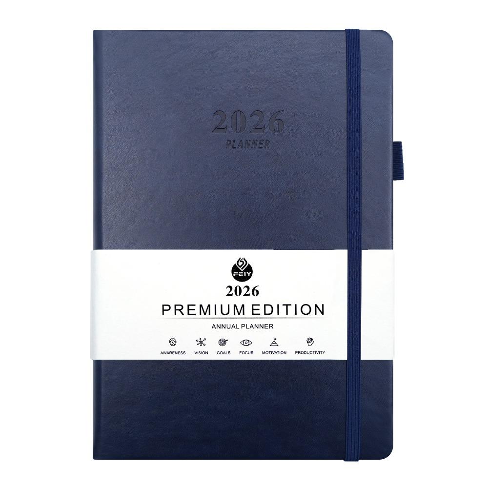 English 2026 Schedule Planner Notepad 12 Months 365 Days Efficiency Notebook  Office Supplies