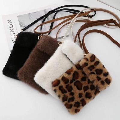 Korean Style Cute Furry Bag: 2024 Autumn/Winter, Large Capacity, Fashionable Commute Crossbody, Light Luxury