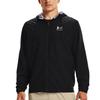 Under Armour Letter Logo Print Breathable Hooded Windbreaker Men Outerwear Black 1361621-003