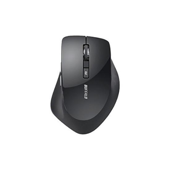 

BUFFALO Wireless BlueLED Mouse with DPI BSMBW328 Series BSMBW328BK Switching, USB/Win, (5 Buttons, Black) чорний