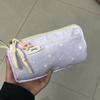 Handheld Pencil Pouch Flower Pen Bag Durable Stationery Storage Bag  Gift
