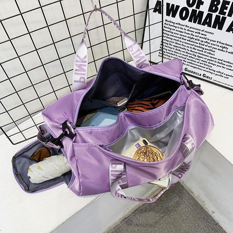 Pink Sports Bag: Wet/Dry Separation, Handheld/Crossbody, Large Capacity Travel Storage, Fitness Luggage