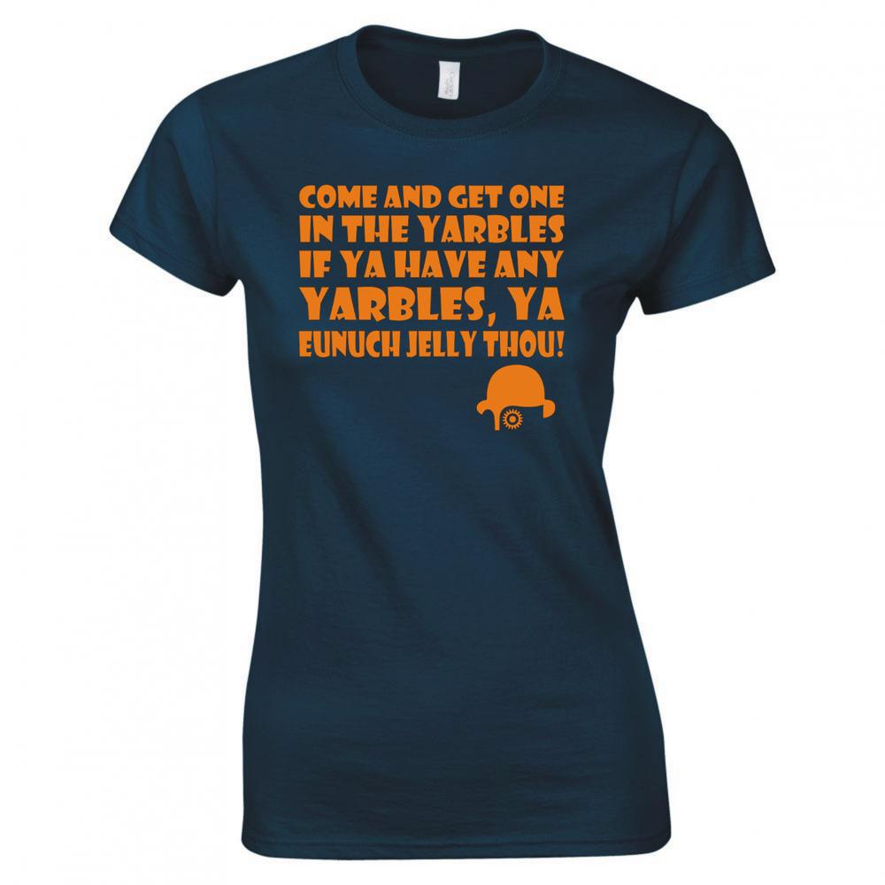 Inspired By A Clockwork Orange In The Yarbles Ladies Skinny Fit Tshirt S