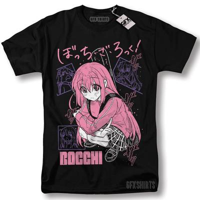 Hitori Gotou Bocchi The Rock Shirt Kawaii Yamada Nijika Ijichi Anime T-Shirt