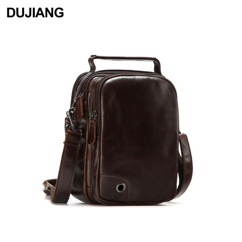Leather Men S Shoulder Bag Commuter Casual Bag Men S Bag Premium Retro Messenger Bag