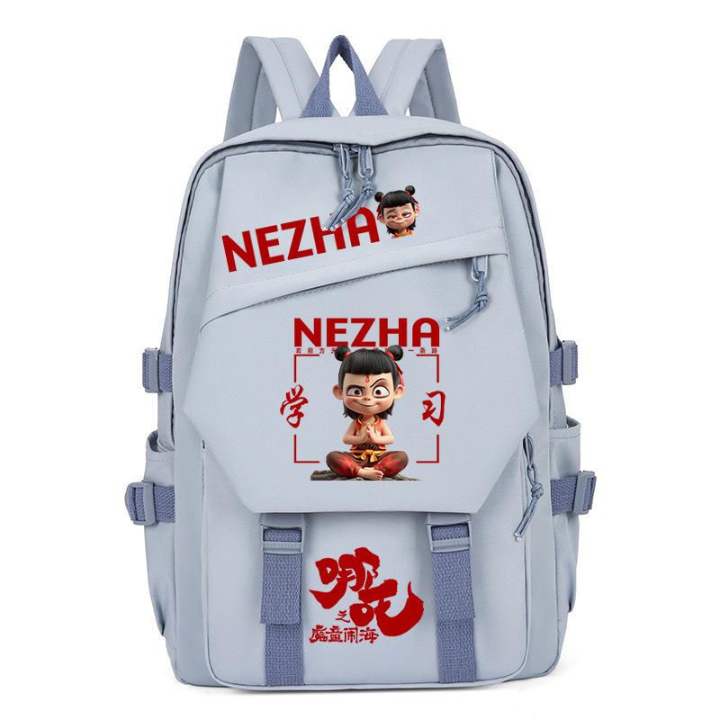 Nezha's Devil's Child Haohai School Bag Primary School Students Large Capacity Backpack Children's School Backpack Trend Fashion