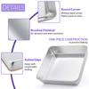 4/6/8Inch Square Cake Tins 3 Layers  Angel Food Cake Pan Aluminum Square Baking Pans Baking Mold