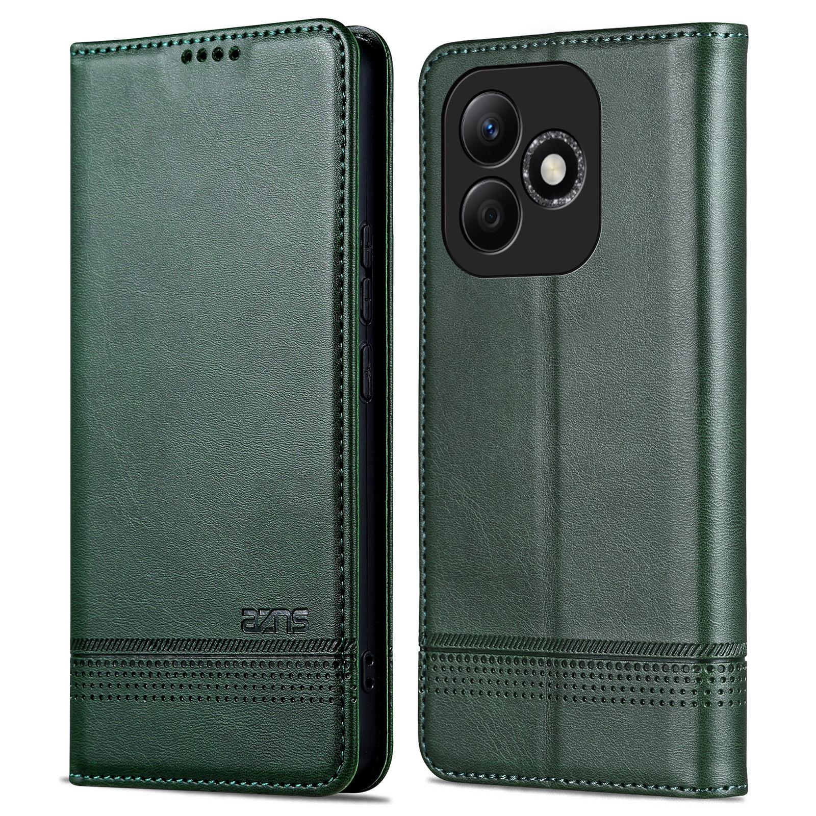 

AZNS For Honor X60i 5G Case Cowhide Texture PU Leather Wallet Phone Cover D
