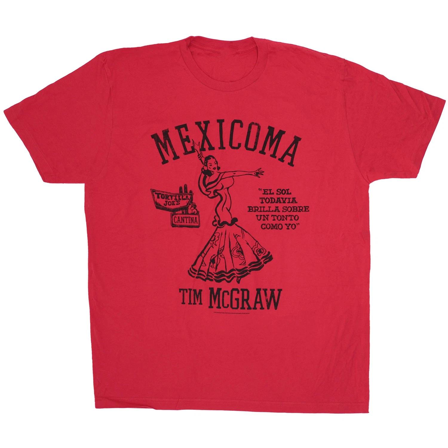 Men s Tim Mcgraw Mexicoma Red T-shirt XX-Large Red XXXXL