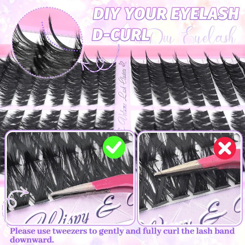 Natural Look 3D Faux Mink Lash 10-18mm Length DIY Lash Extension Kit  Eye Lash Extension