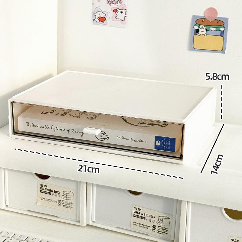 Acrylic Desktop Drawer Storage Box for Stationery & Cosmetics