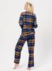 Key LNS 481 B24 Flannel Pajama, Length/size 2XL-3XL, Unbuttoned, Women's Key