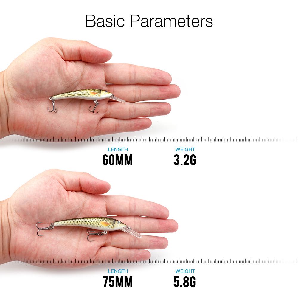 3g 6g Black Minnow Fishing Lure Floating Wobblers Crankbait Hard Artificial Bait Pike Minnow Lures Trout Jerkbait