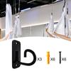 3 Pieces Wall Mount Anchors Resistance Bands Door Workout for Home Gym Training