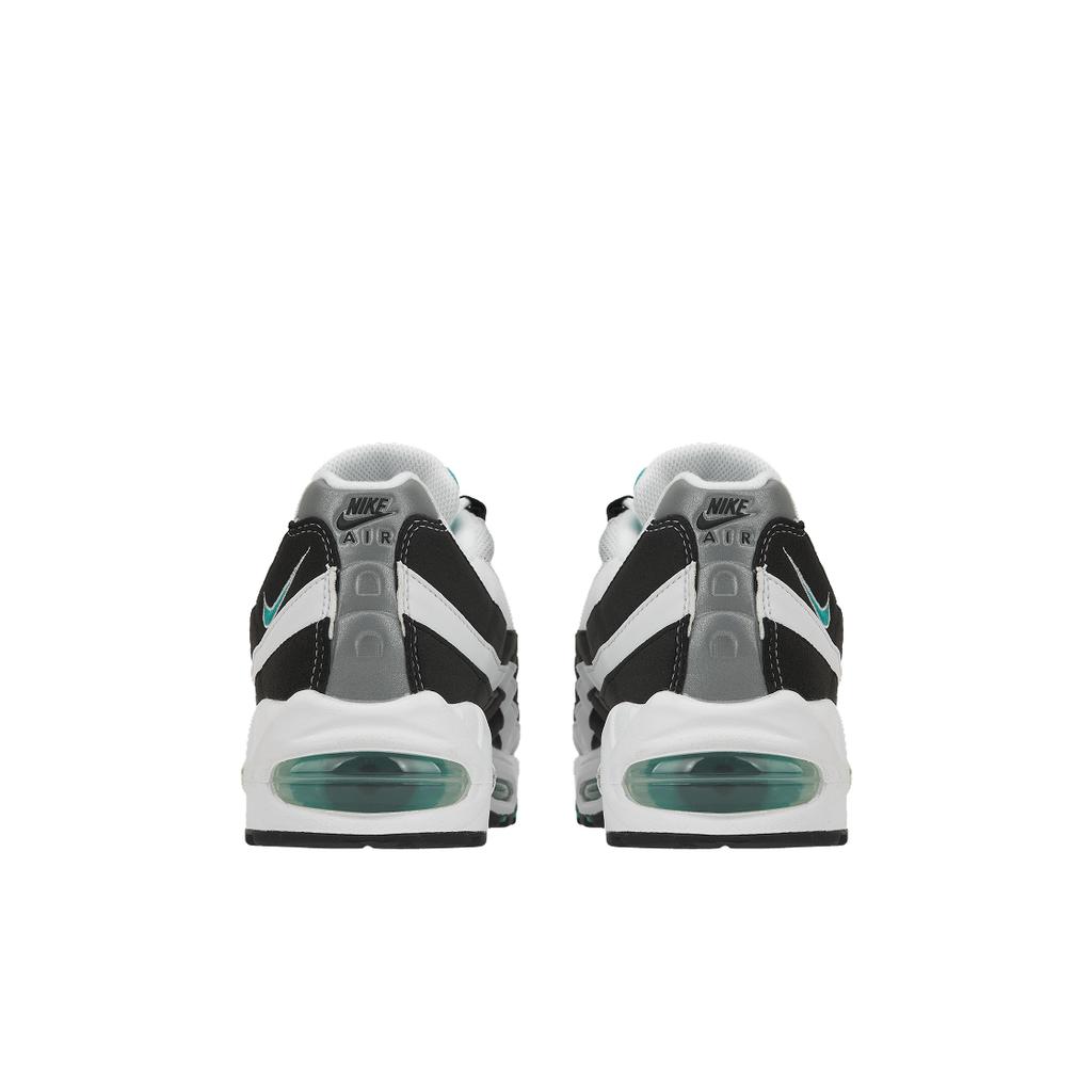 Nike Air Max 95 OG Bordure Noire 2025 Baskets Homme Blanc Hyper-Jade Argent Métallisé IM7409-100