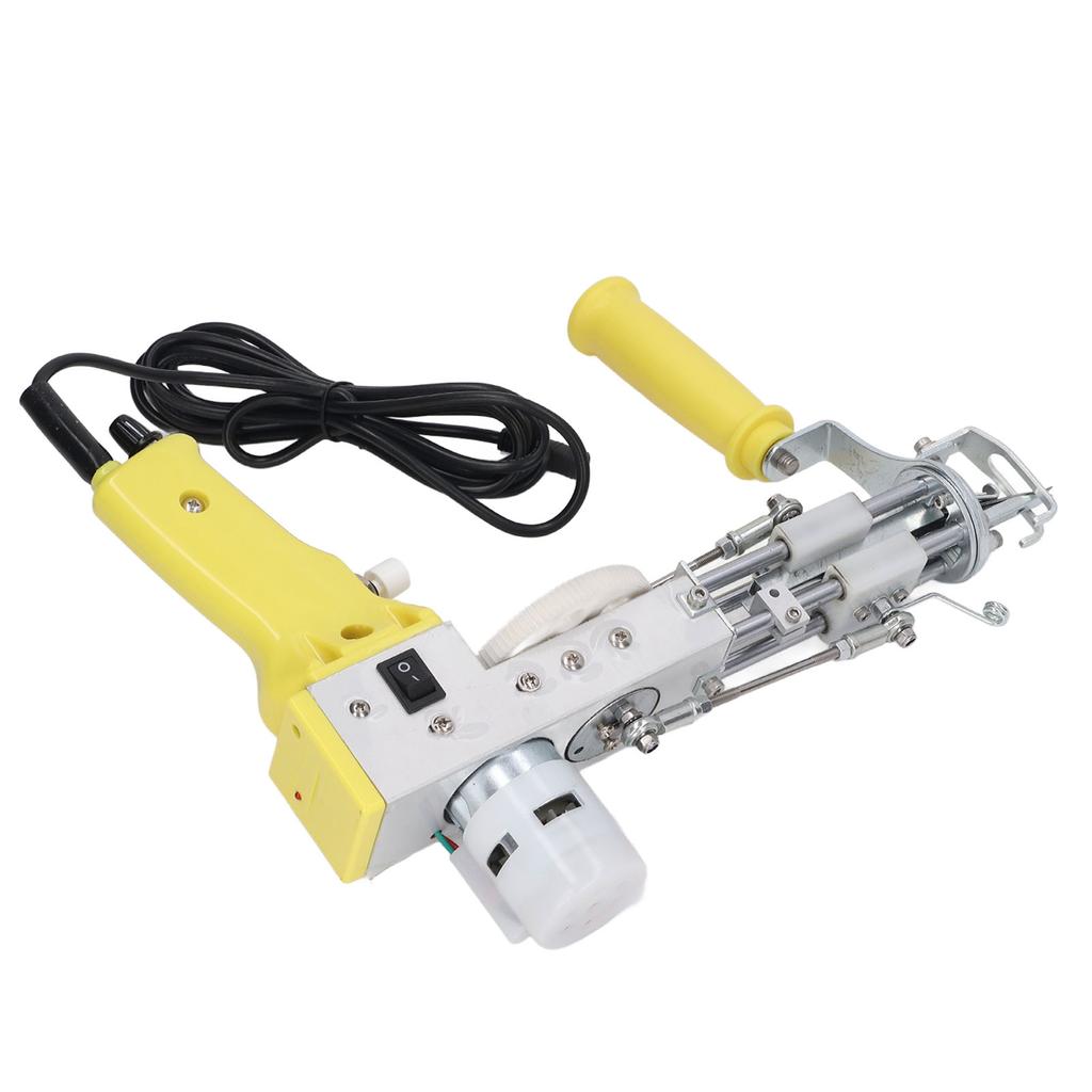 Carpet Tufting Tool Yellow Handheld Dual Use High Speed Multi Protection Carpet Weaving Machine for