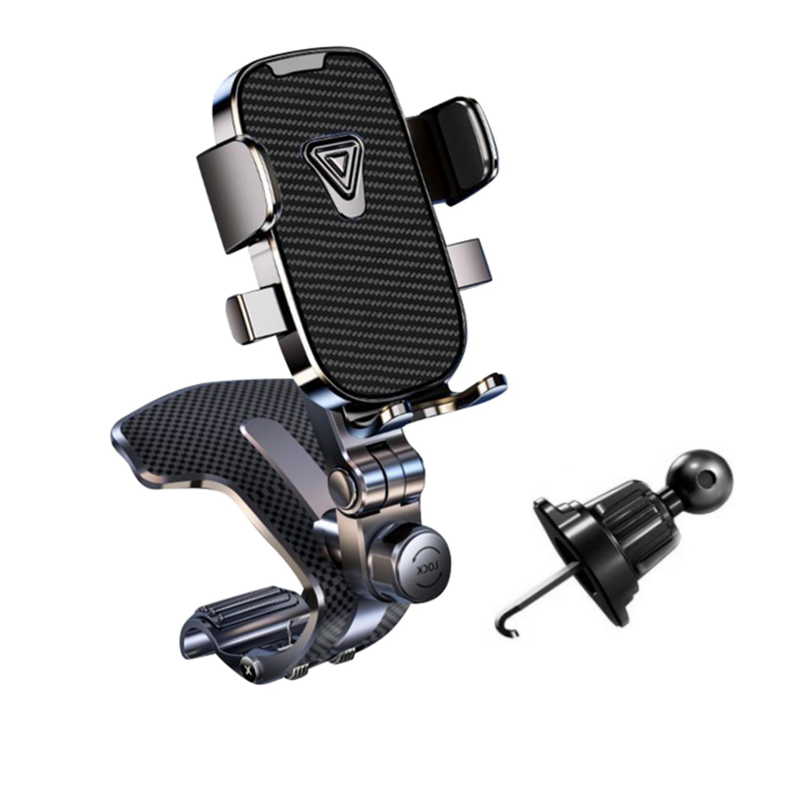 

Центральный держатель для мобильного телефона на приборную панель, Крепление для телефона в автомобиль, Конструкция для взятия и установки одной рукой, Навигационный кронштейн, Универсальный для всех транспортных средств One Size